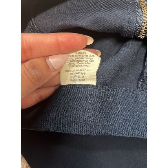 Frankie Super Slim Navy Spandex Crop Pants M - Picture 3 of 3